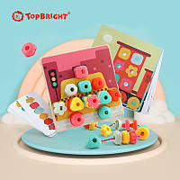 Развивающая игрушка "Мозаика-логика на шнуровке с карточками" от Top Bright
