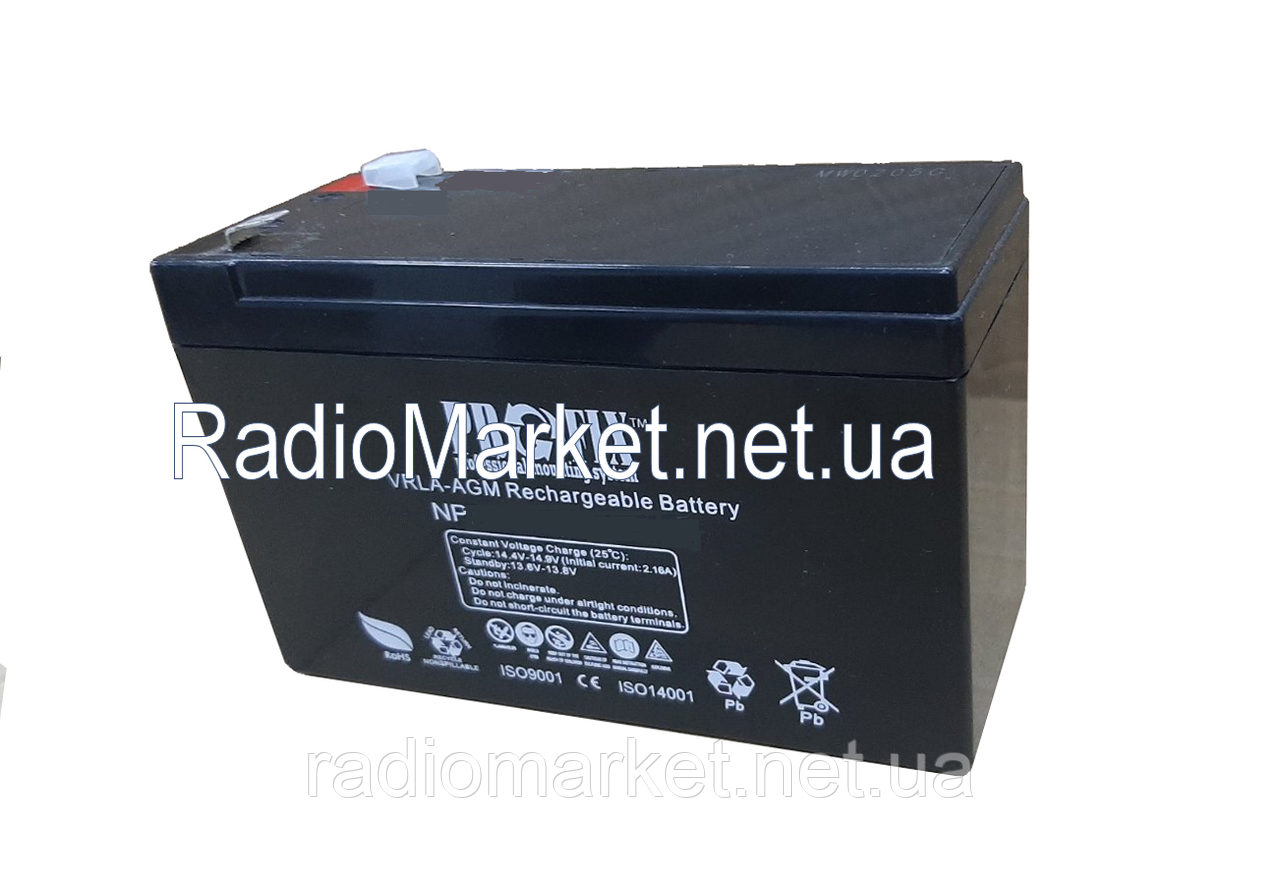 Акумулятор ProFix VRLA-AGM, 12V 12Ah (NP12-12)