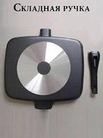 Сковорода гриль Magic Pan черная, инновационная с антипригарным покрытием 5 секций