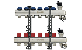 Колектор TopWay 1" 9 під'єднань (комплект, без витратиомірів)