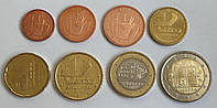 Андорра, Набор евро монет 2014-2019 (8 монет). UNC