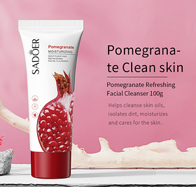 Пенка для умывания SADOER с экстрактом граната, 100 г.