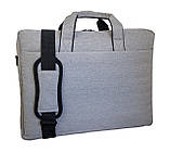 Сумка для ноутбука 17 дюймів Tyruns G-217 сіра, водовідштовхувальне просочення, фото 2