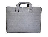 Сумка для ноутбука 17 дюймів Tyruns G-217 сіра, водовідштовхувальне просочення, фото 3
