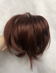 Хвост шиньйон на крабі короткий штучний волосся Karina мідно-червоний