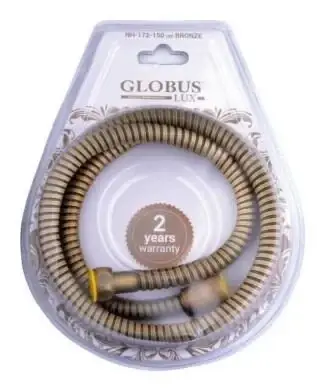 

Шланг для душевой лейки Globus Lux NH-172-150-SS бронзовый, блистер