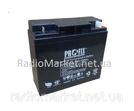 Акумулятор ProFix VRLA-AGM, 12V 18Ah (NP18-12)