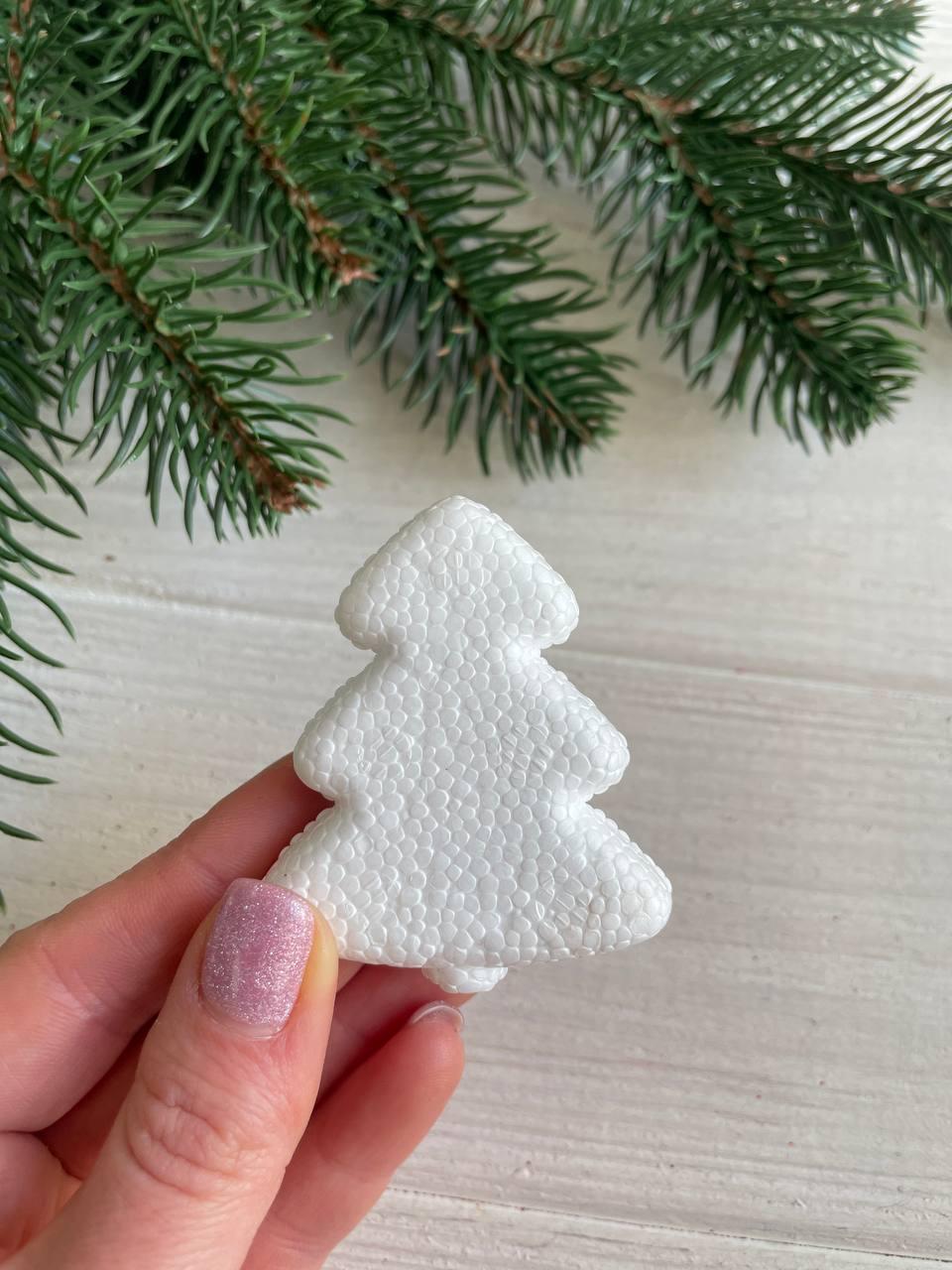 Пінопластова прикраса " Ялинка маленька  "  ,  8 шт