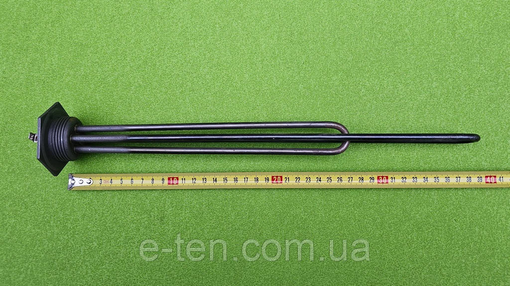 Тен до масляного обігрівача 2500W / L=390мм / на різьбі 1¼" (1.25") / крок різьби 2мм  (Електрон-Т, Львів)