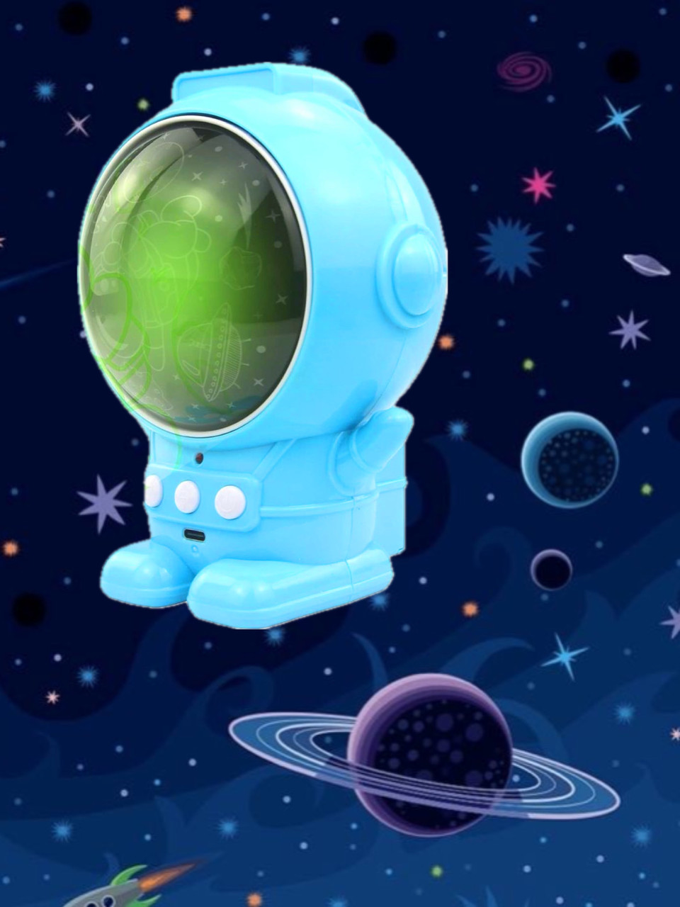 Дитячий LED Нічник Зоряне небо Космонавт Астронавт Нічник-проєктор SPACEMAN projection light