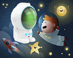 Дитячий LED Нічник Зоряне небо Космонавт Астронавт Нічник-проєктор SPACEMAN projection light