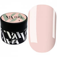 Гель для нарощування Valeri Builder GeI №01 (Nude), 15 ml