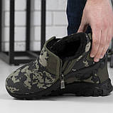 Дутики чоловічі зимові з хутром низькі камуфляж, фото 7
