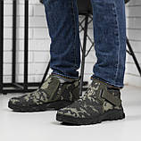 Дутики чоловічі зимові з хутром низькі камуфляж, фото 2