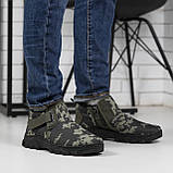 Дутики чоловічі зимові з хутром низькі камуфляж, фото 4
