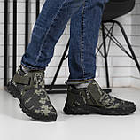 Дутики чоловічі зимові з хутром низькі камуфляж, фото 5