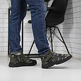 Дутики чоловічі зимові з хутром низькі камуфляж, фото 6