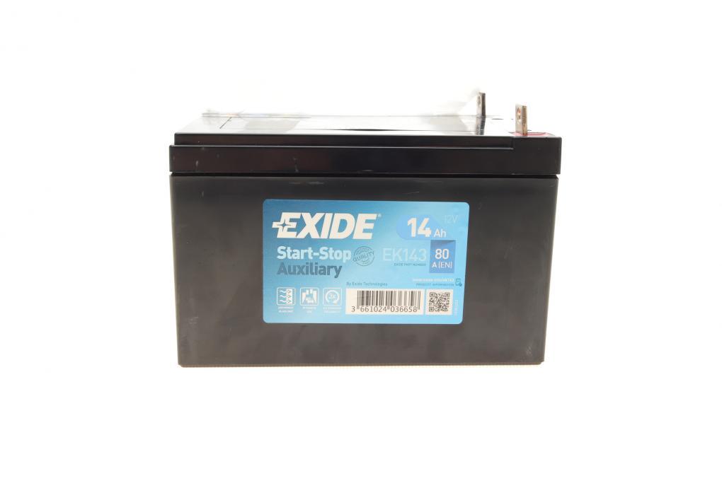 Акумуляторна батарея 14Ah/80A (150x100x100/+L/B0) (Start-Stop AGM/допоміжний) EXIDE EK143 UA62