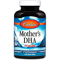 Докозагексаеновая кислота ДГК для кормящих мам Mother's DHA Carlson Labs 500 мг 120 гелевых капсул