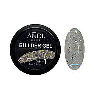 Гель для наращивания ANDI PROF Builder DREAM Gel 30 мл №1 15