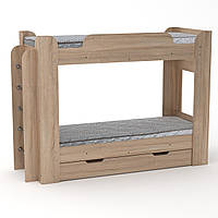 Ліжко двоярусне Твікс Компаніт Дуб сонома