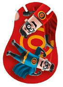 Італійський гіпоалергенний дитячий очний пластир - оклюдер Ortopad "Супергерой" по 10шт