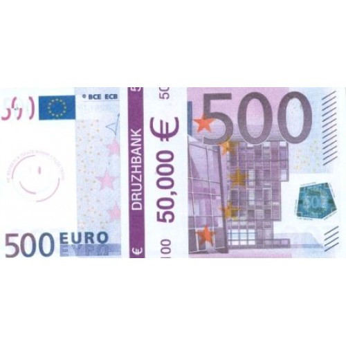 Пачка грошей (сувенір) No007 Євро 500