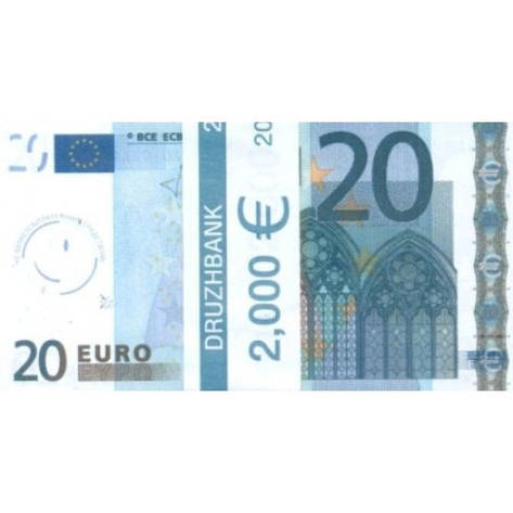 Пачка грошей (сувенір) No003 Євро 20, фото 2