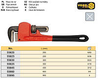 Ключ трубный STILLSON ручка резина l=300 мм Польща VOREL-55630