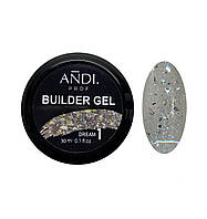 Гель для нарощування ANDI PROF Builder DREAM Gel 30 мл №1