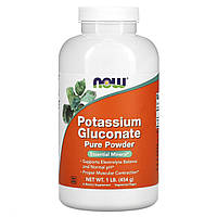 Калия глюконат Potassium Gluconate Now Foods чистий порошок 454 г