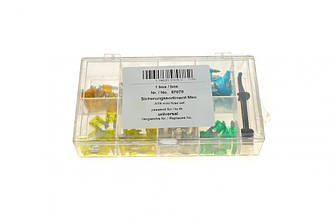 Комплект запобіжників (Міні) (5A/7.5A/10A/15A/20A/25A/30A) Box AIC 57078 UA62