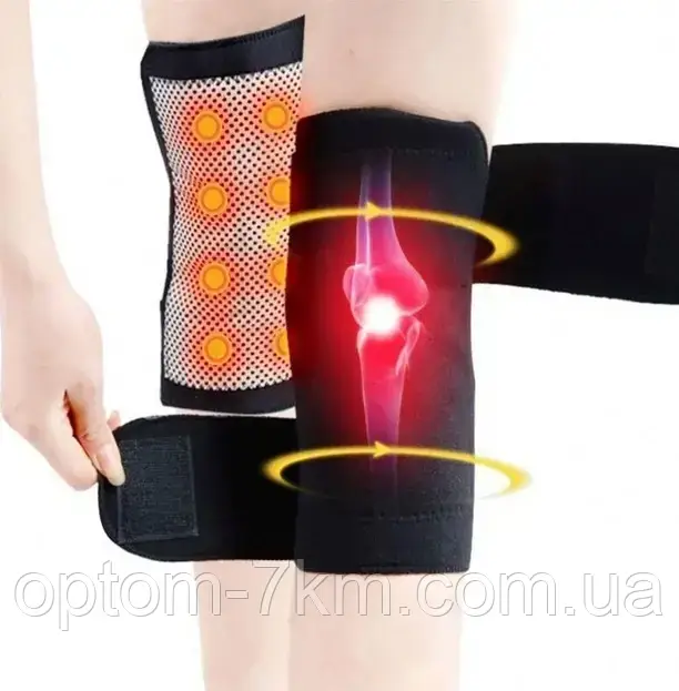 Турмалиновые наколенники с магнитными вставками Self-heating Tourmaline knee brace DT - фото 1 - id-p2050304649
