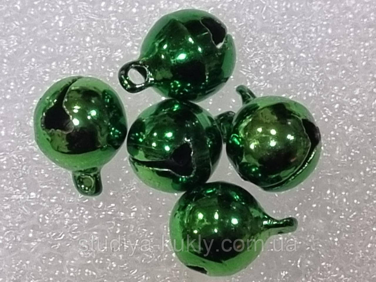 Бубонці, колір - зелений, 6 мм