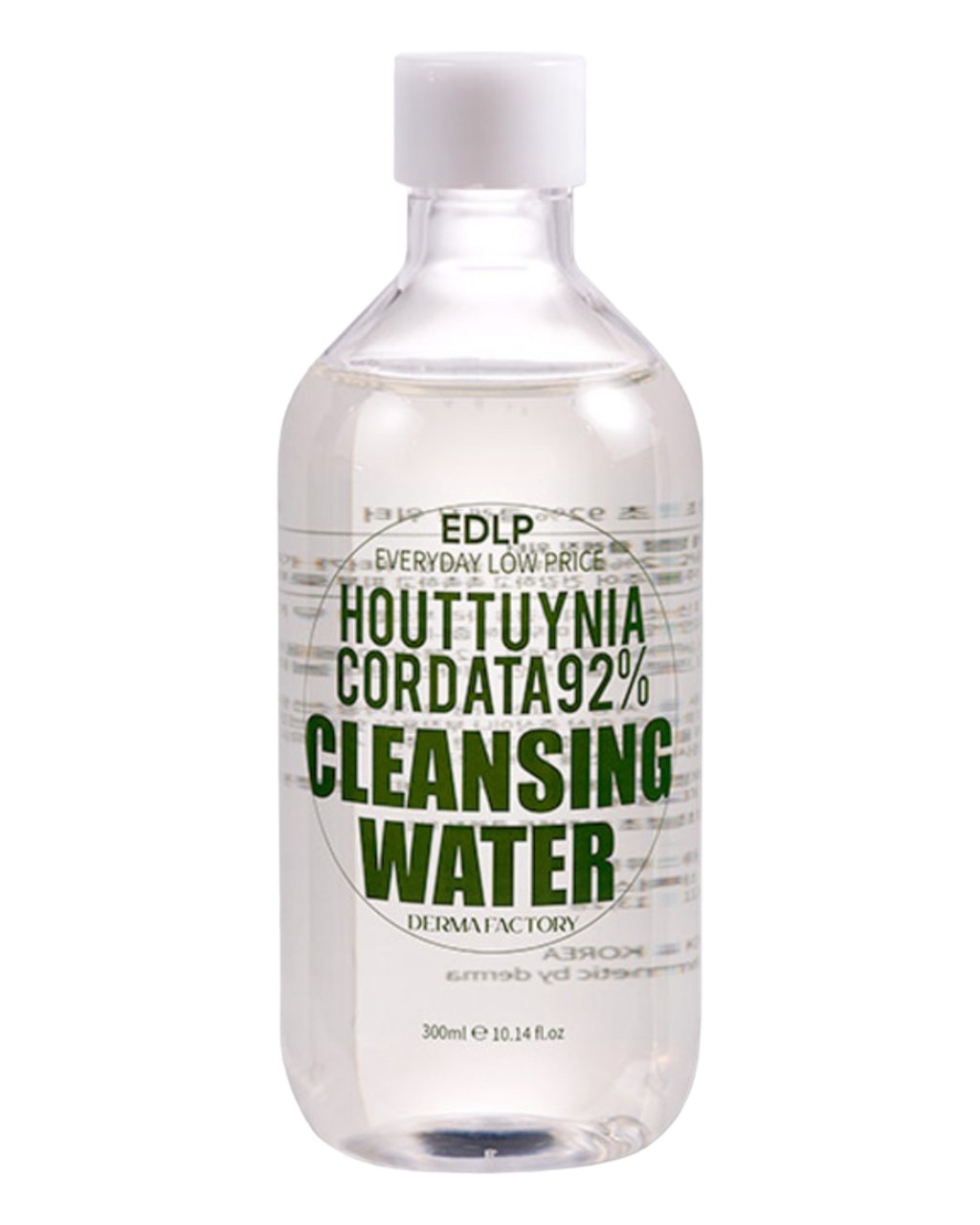 Derma Factory Houttuynia Cordata 92% Cleansing Water 300 ml Очищуюча вода з екстрактом квітки хаутюйнії