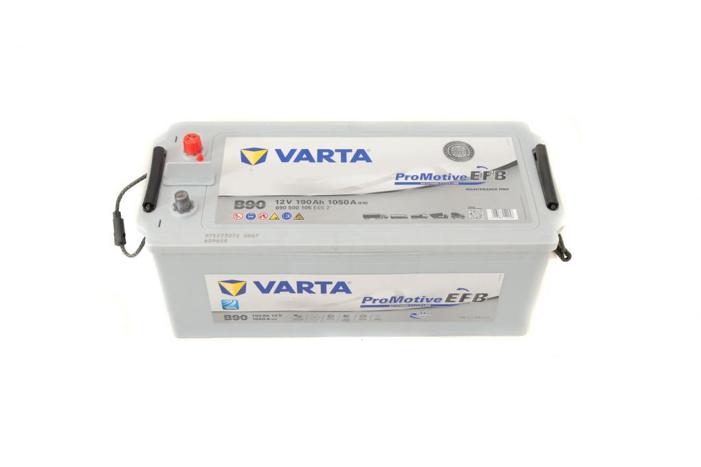 Акумуляторная батарея 190Ah/1050A (513x223x223/+L/B00) Promotive EFB VARTA 690500105 E652 UA62