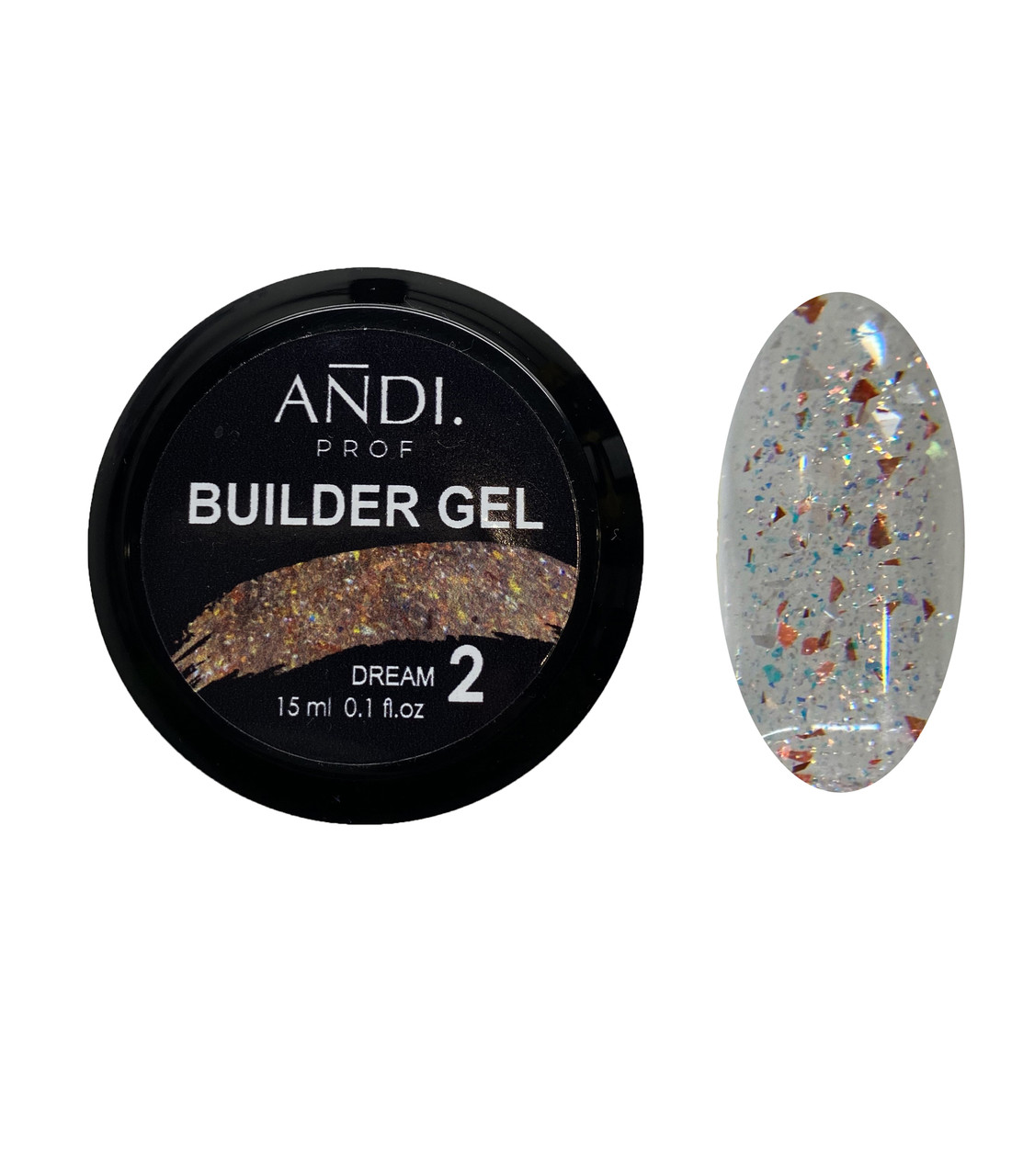 Гель для нарощування ANDI PROF Builder DREAM Gel 30 мл №2 15