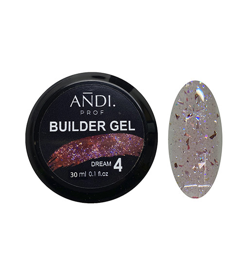Гель для нарощування ANDI PROF Builder DREAM Gel 30 мл №4