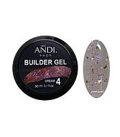 Гель для нарощування ANDI PROF Builder DREAM Gel 30 мл №4