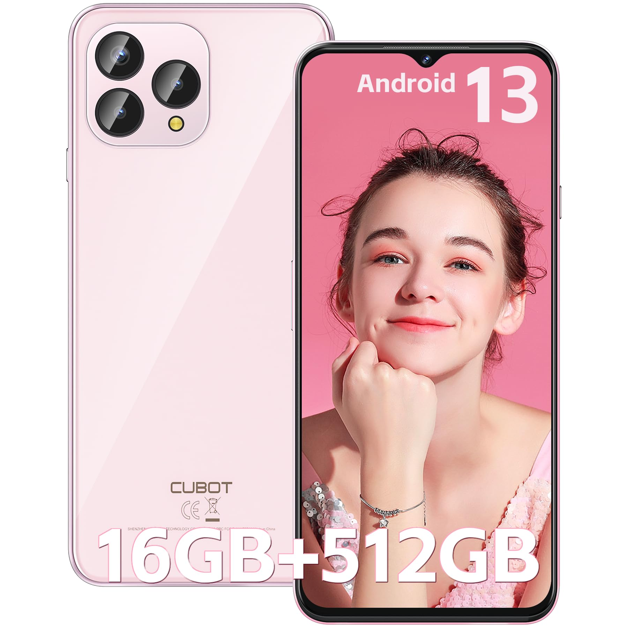 Смартфон CUBOT P80 512 GB Pink 4G NFC камера 48/24MP 5200mAh Новинка 2023 ПОДАРУНКИ!