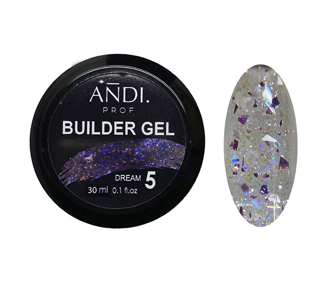 Гель для нарощування ANDI PROF Builder DREAM Gel 30 мл №5