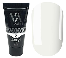Полігель Valeri Acryl Gel №02 (Clear), 15 мл