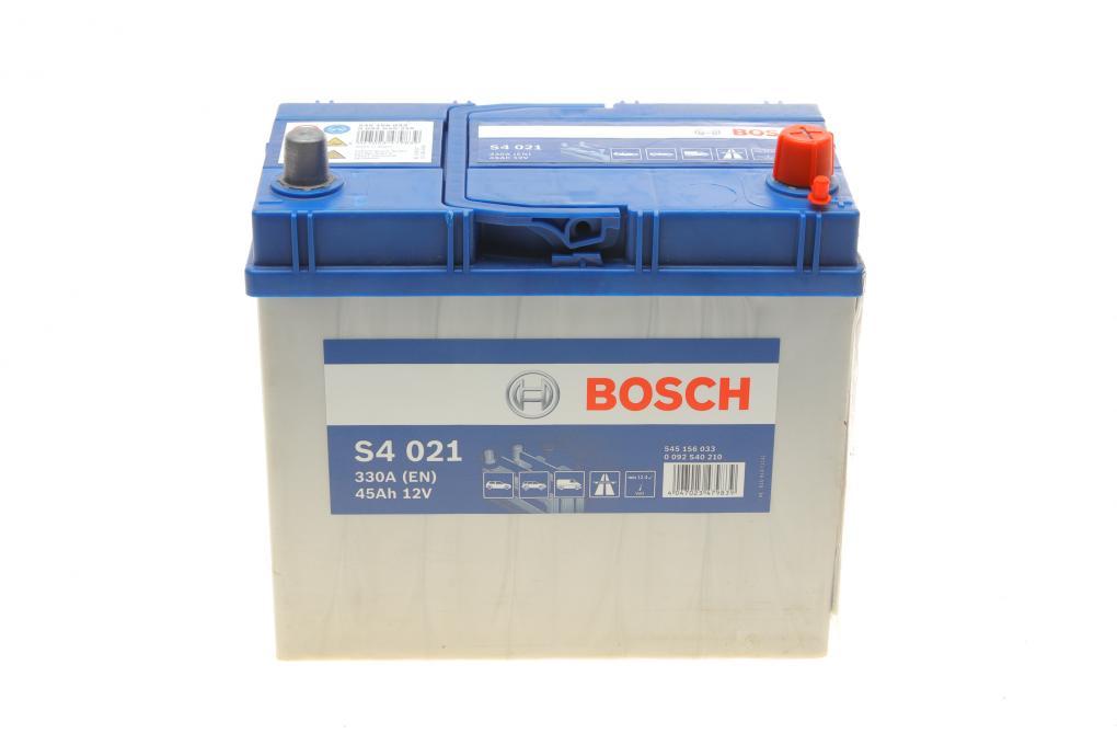 Акумуляторна батарея 45Ah/330A (238x129x227/+R) S4 Азія BOSCH 0 092 S40 210 UA62