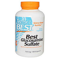 Глюкозамин сульфат Glucosamine Sulfate Doctor's Best 750 мг 180 капсул. (1062)