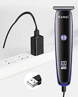 Машинка для стриження волосся Kemei KM-828 (акумуляторна, 3 насадки), фото 2