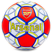 М'яч футбольний ARSENAL BALLONSTAR FB-0047-150 No5 білий-червоний синій