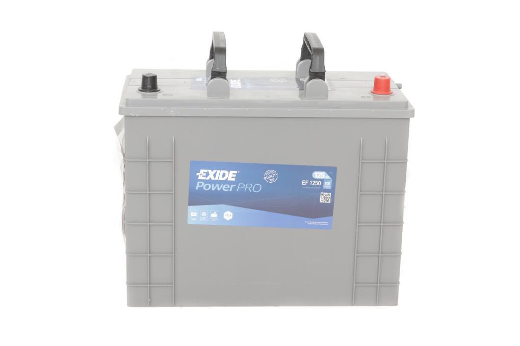 Акумуляторна батарея 125Ah/850A (349x175x285/+R/B00) PowerPro EXIDE EF1250 UA62