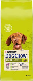 Сухий корм для дорослих собак Dog Chow Adult з ягнятком 14 кг