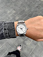 Мужские классические серебряные наручные часы Curren / Куррен.