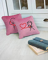 Набор подушек для влюбленных Kotico «Слушай сердце» 2 шт Розовый